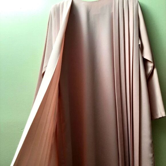 Vintage Jack Bryan Cape Like Pleated Midi Dress size 8 - Picture 4 of 13